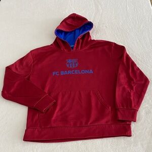 FC Barcelona Messi Red Hoodie